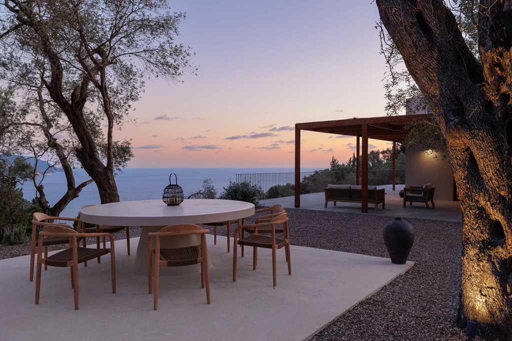 Casa Optio Corfu pelekas villa outdoor space
