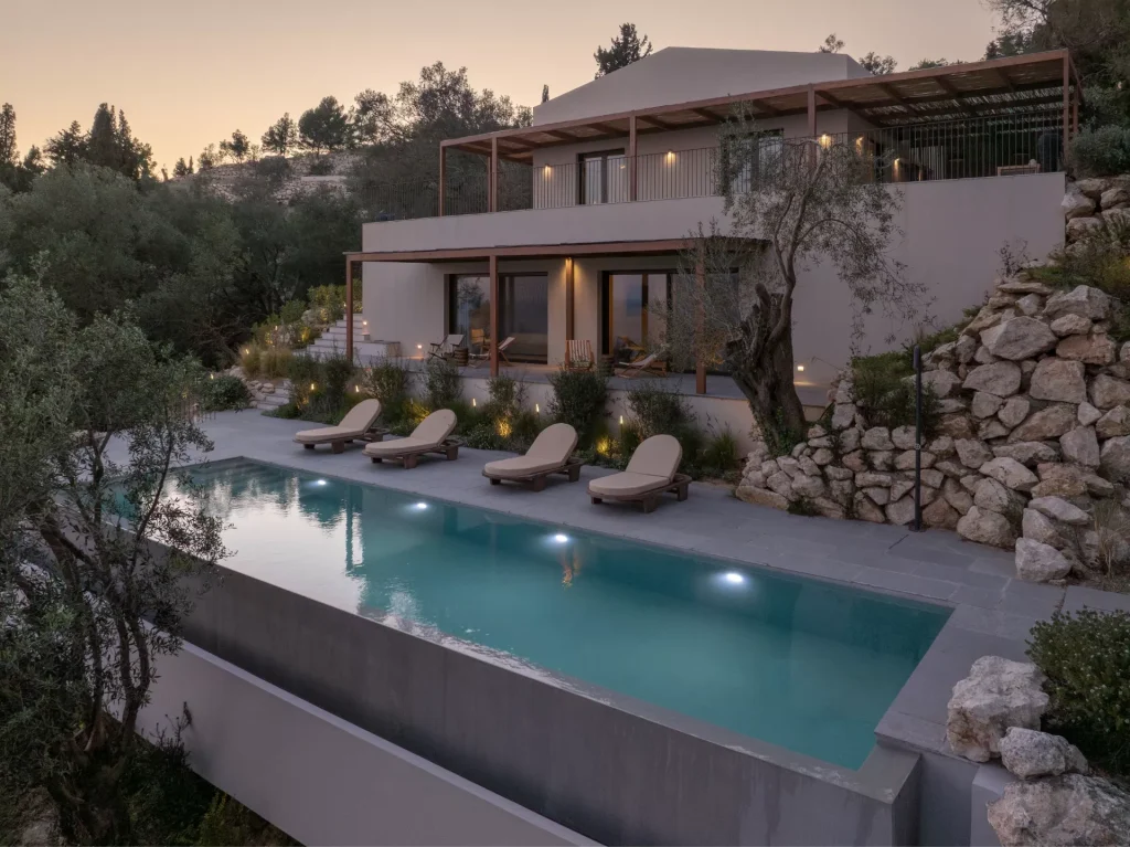 thetacon architecture villa casa optio pelekas pool 2